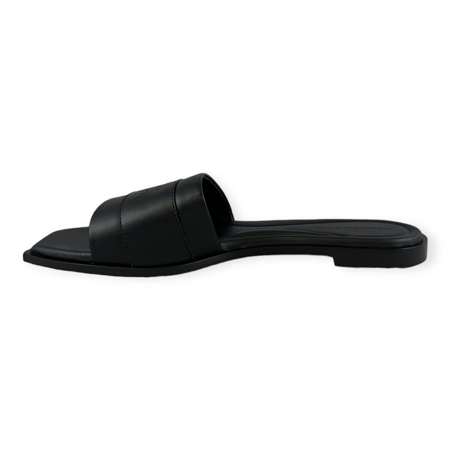 ALEXANDER MCQUEEN Slide Sandals in Black | Size 38