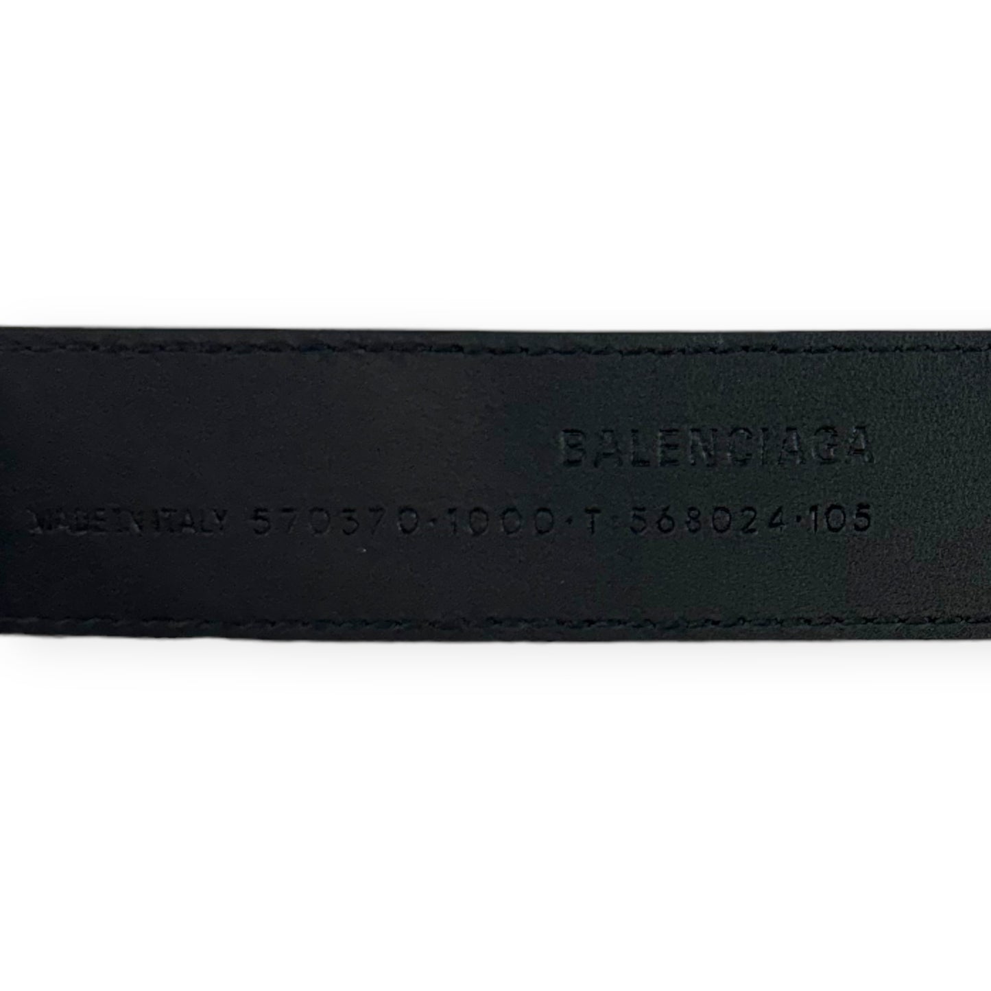 Balenciaga BB Embossed Belt in Black | Size 105