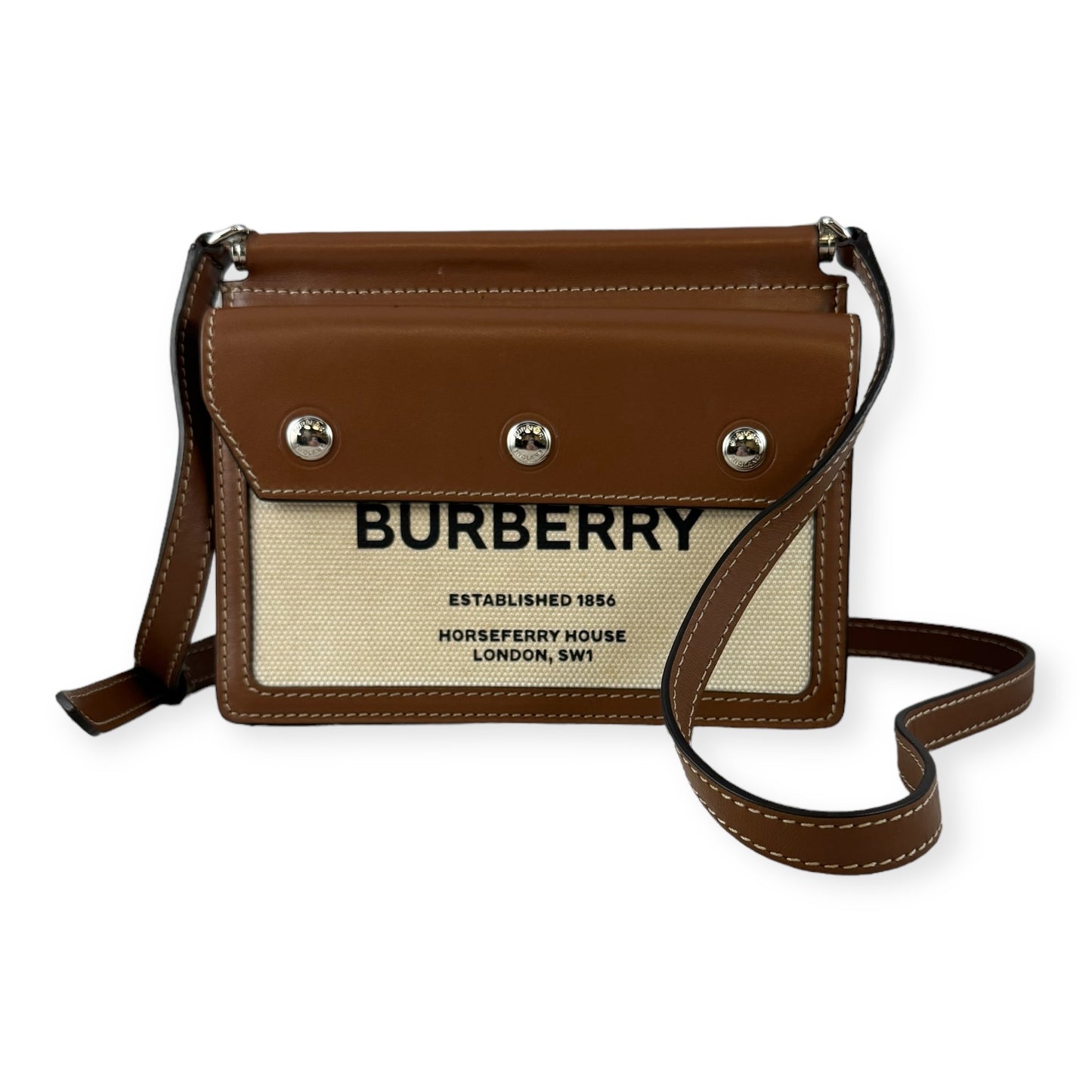 BURBERRY Horseferry Print Mini Title Bag