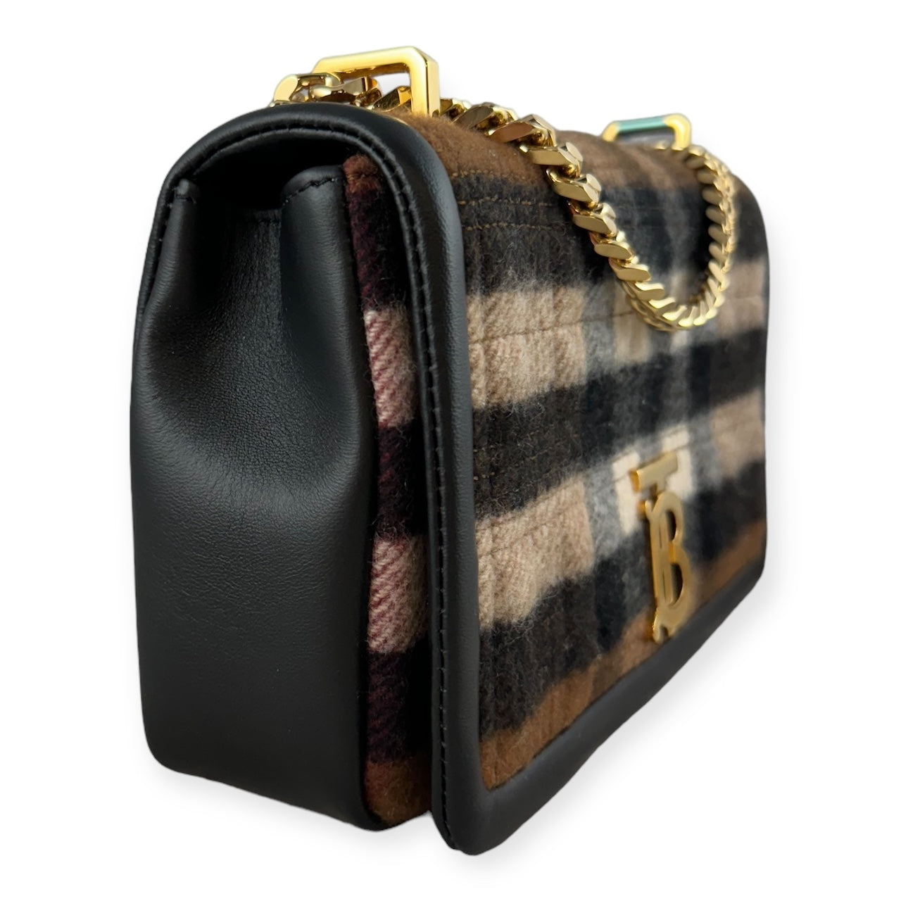 BURBERRY Small Lola Bag in Brown Black