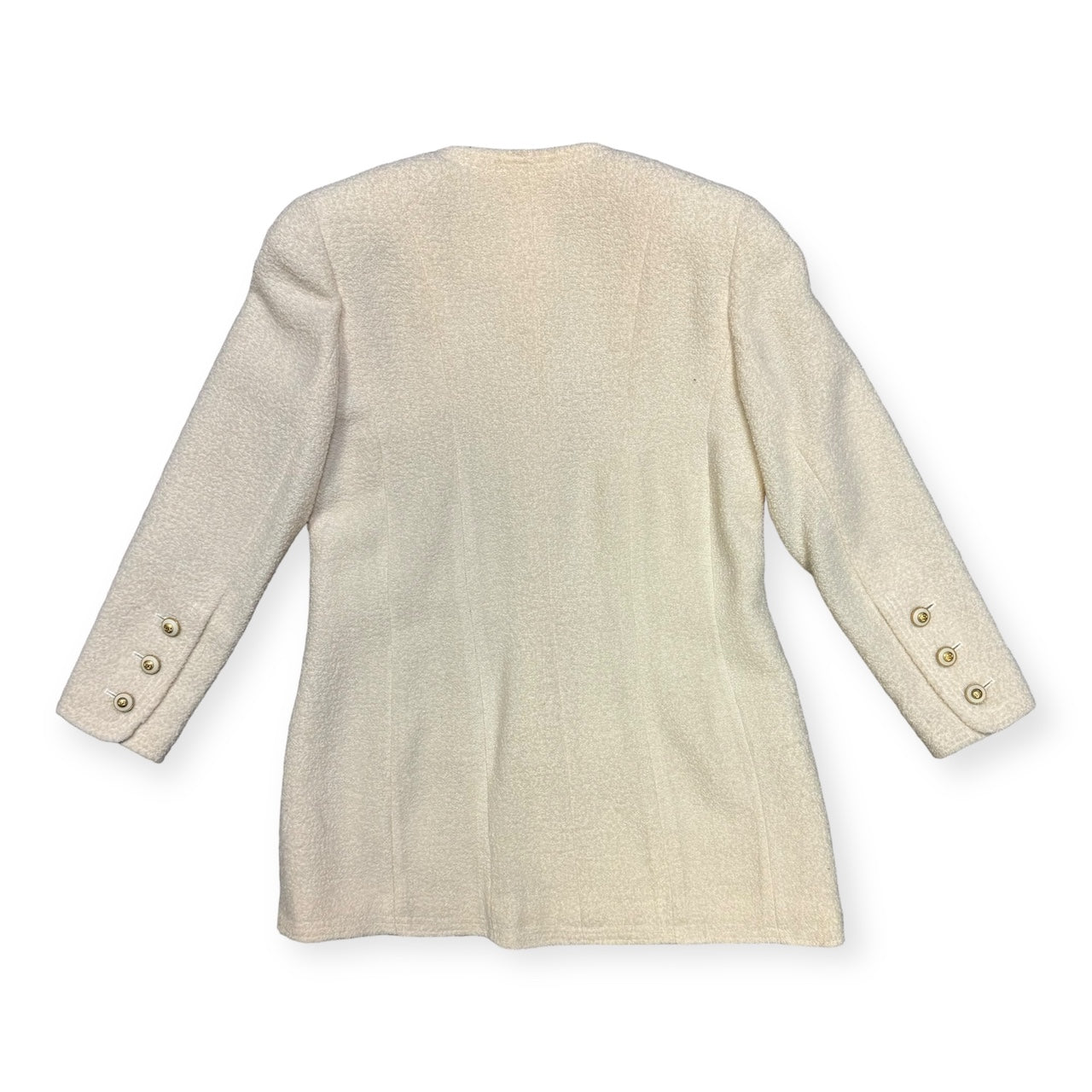 CHANEL Boucle Jacket in Ivory | Size 38