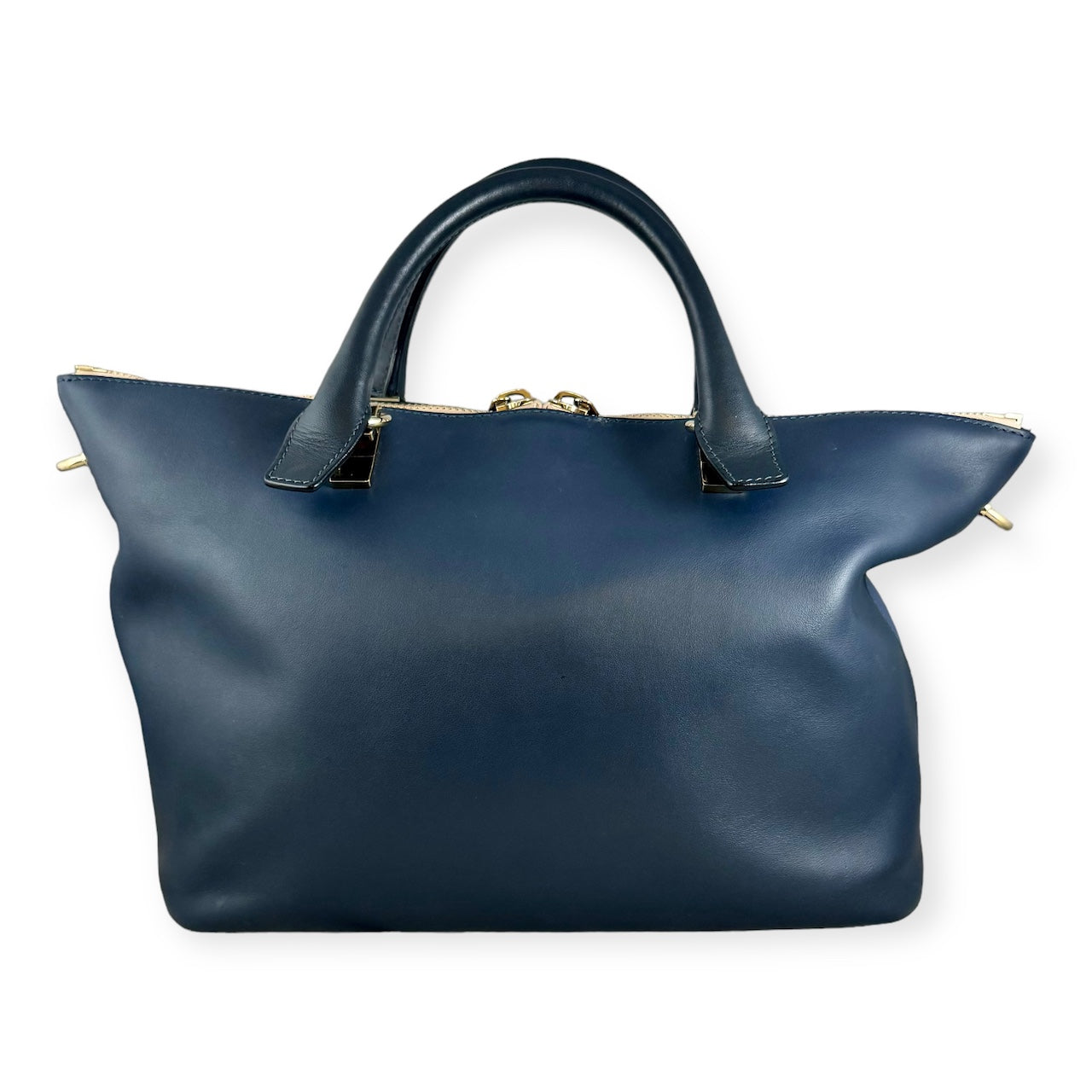 CHLOE Two-Tone Baylee Bag in Blue Navy