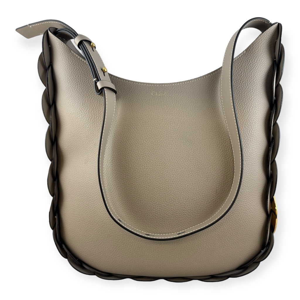 CHLOE Darryl Shoulder Bag Large in Taupe