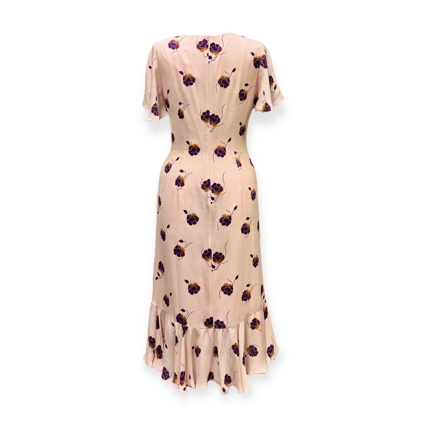 CINQ A SEPT Floral Dress in Blush | Size 8