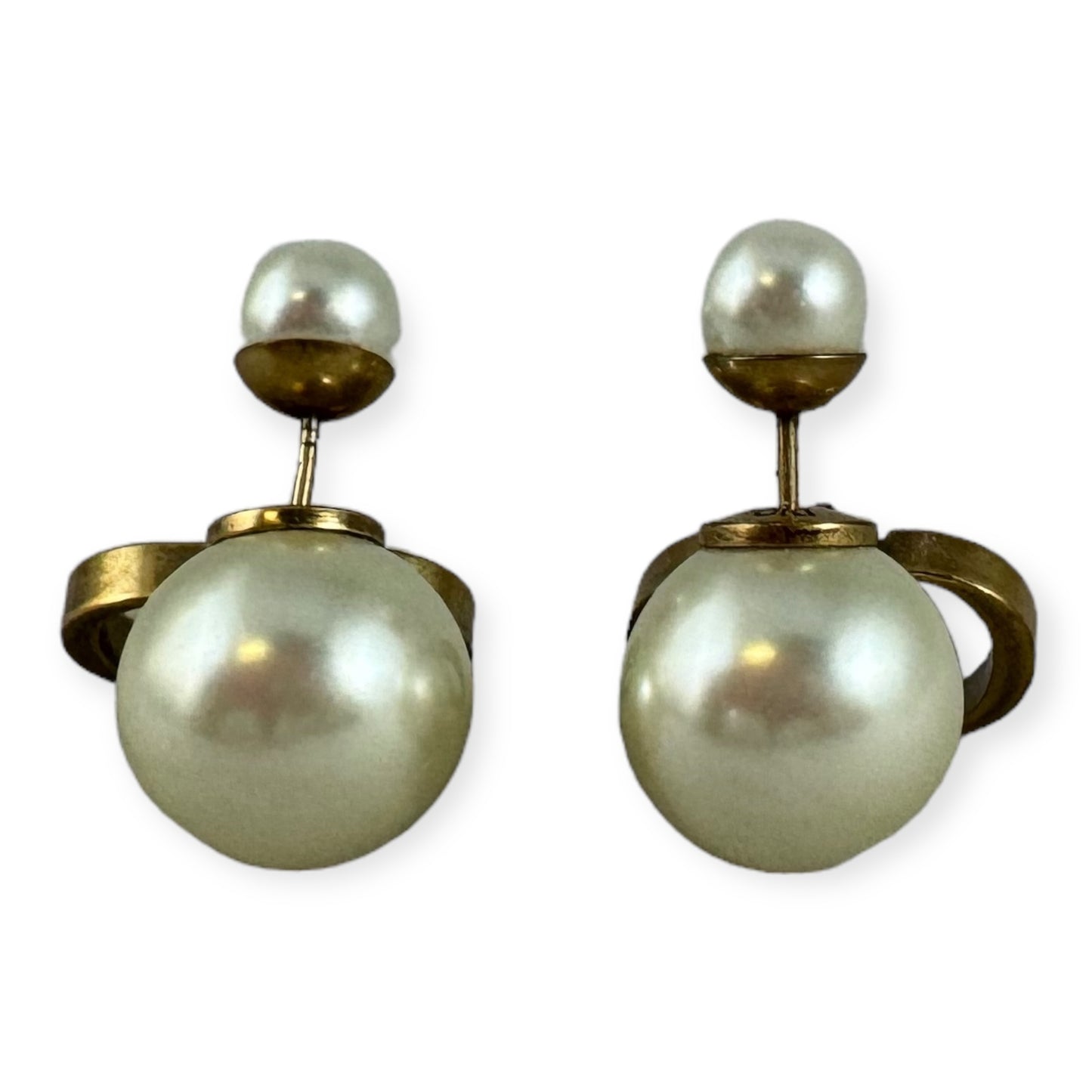 DIOR Tribales Pearl Earrings in Gold