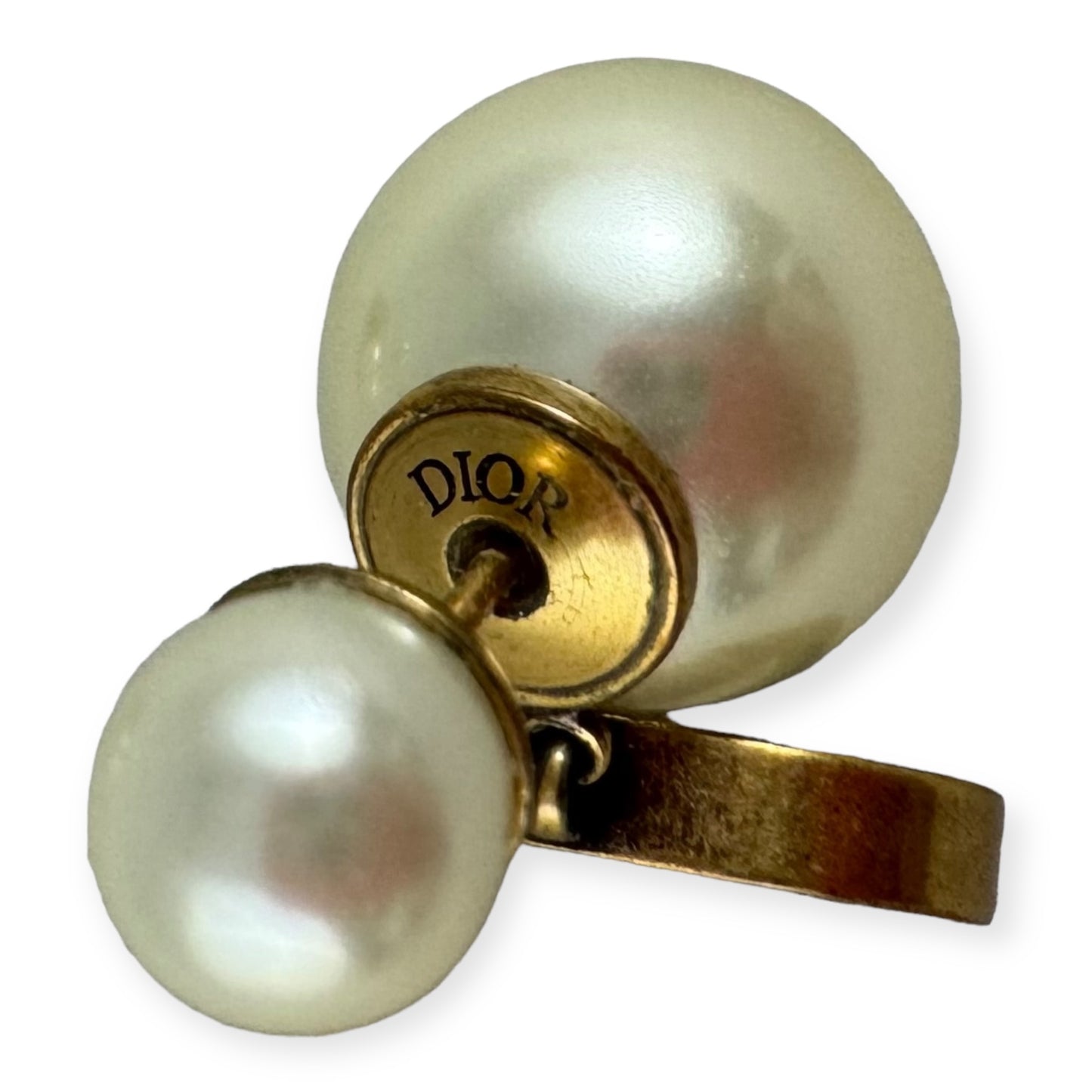 DIOR Tribales Pearl Earrings in Gold