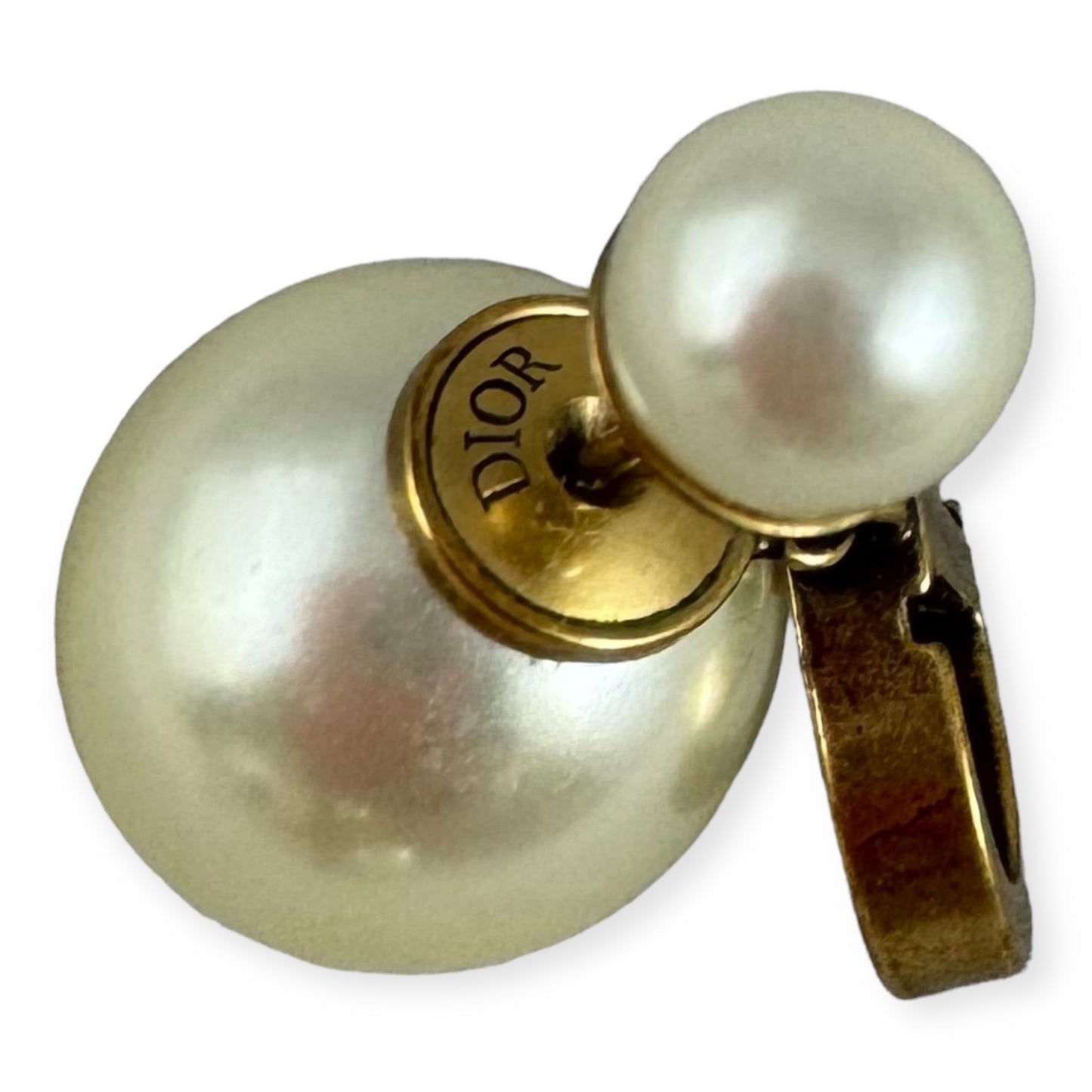 DIOR Tribales Pearl Earrings in Gold