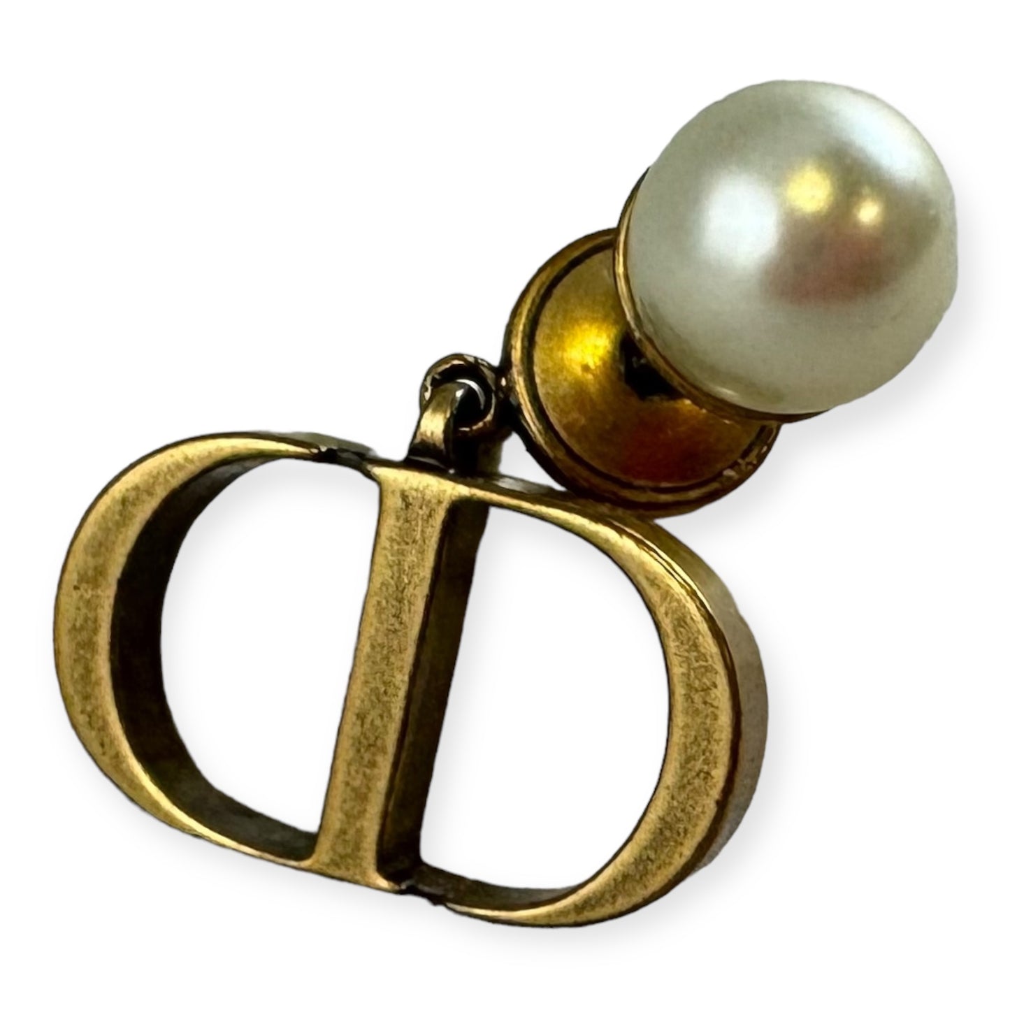 DIOR Tribales Pearl Earrings in Gold