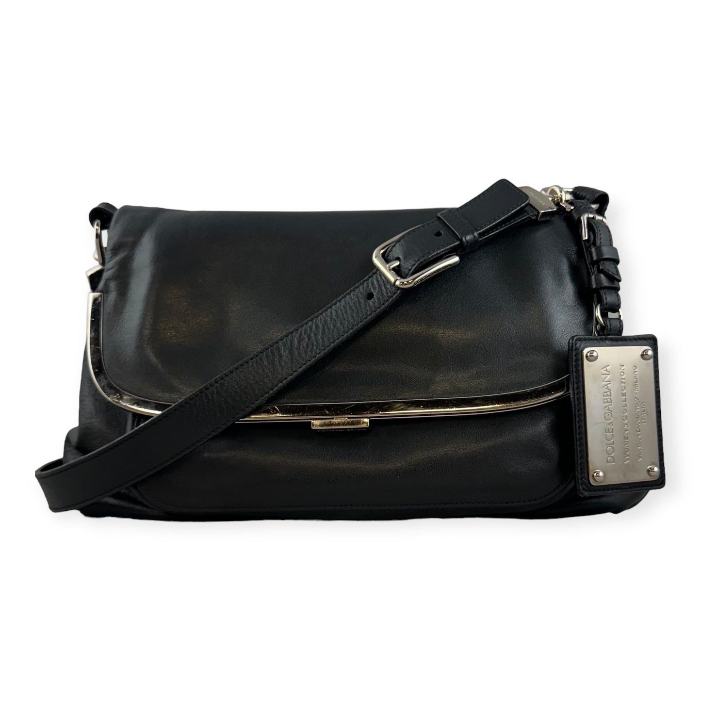 DOLCE & GABBANA Miss Sleek Handbag in Black