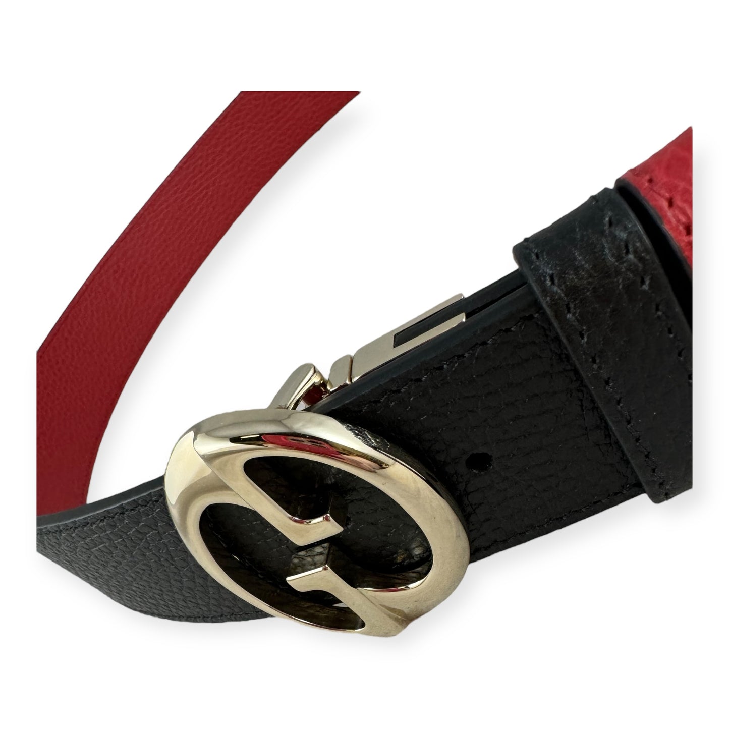 GUCCI 1973 Reversible Belt in Black Red | Size 110/44