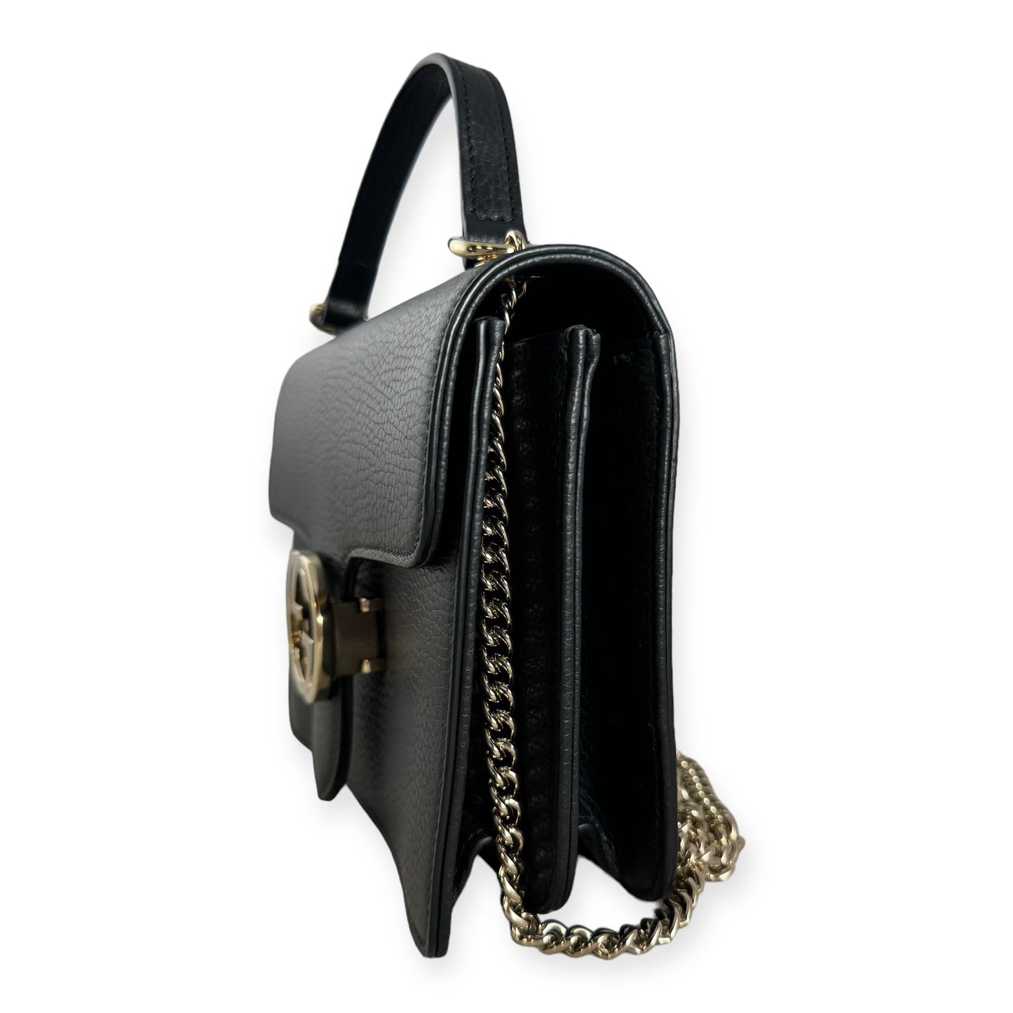 GUCCI Interlocking G Crossbody in Black