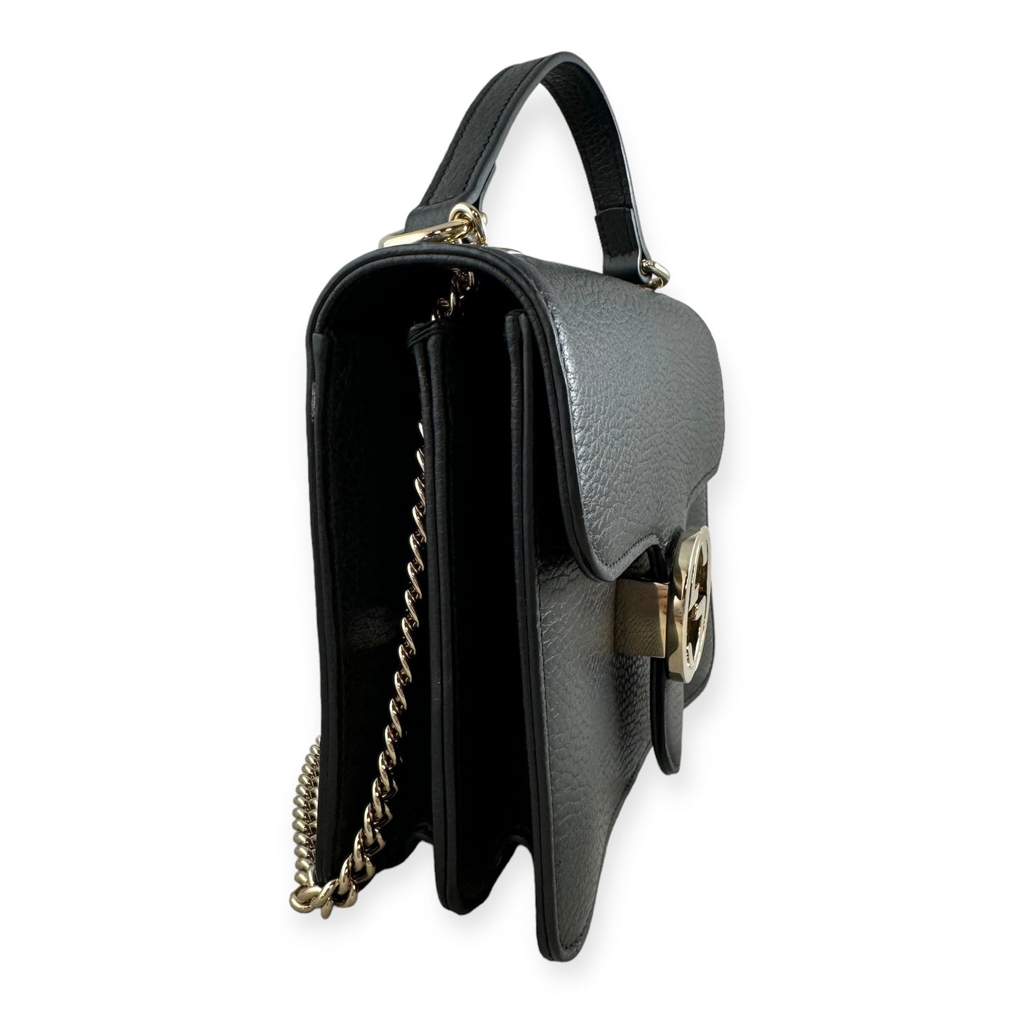 GUCCI Interlocking G Crossbody in Black