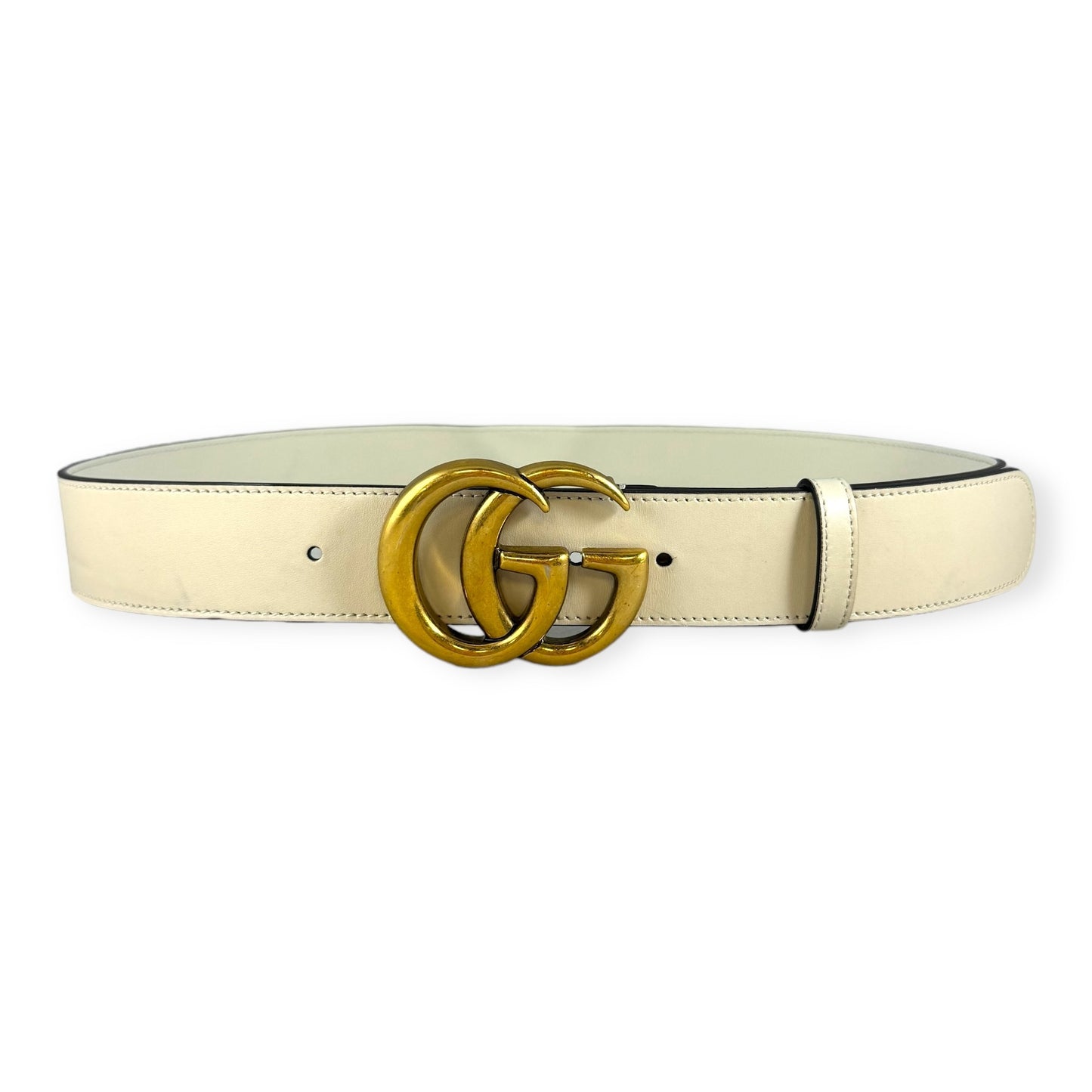 GUCCI GG Marmont Belt in Ivory | Size 90/36