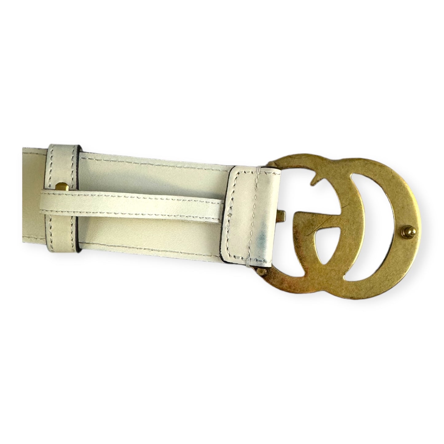 GUCCI GG Marmont Belt in Ivory | Size 90/36