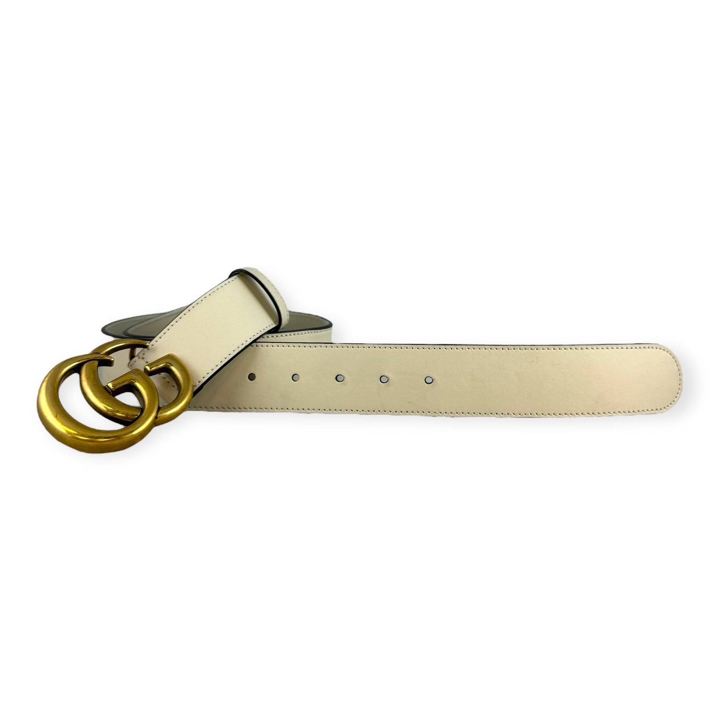 GUCCI GG Marmont Belt in Ivory | Size 90/36