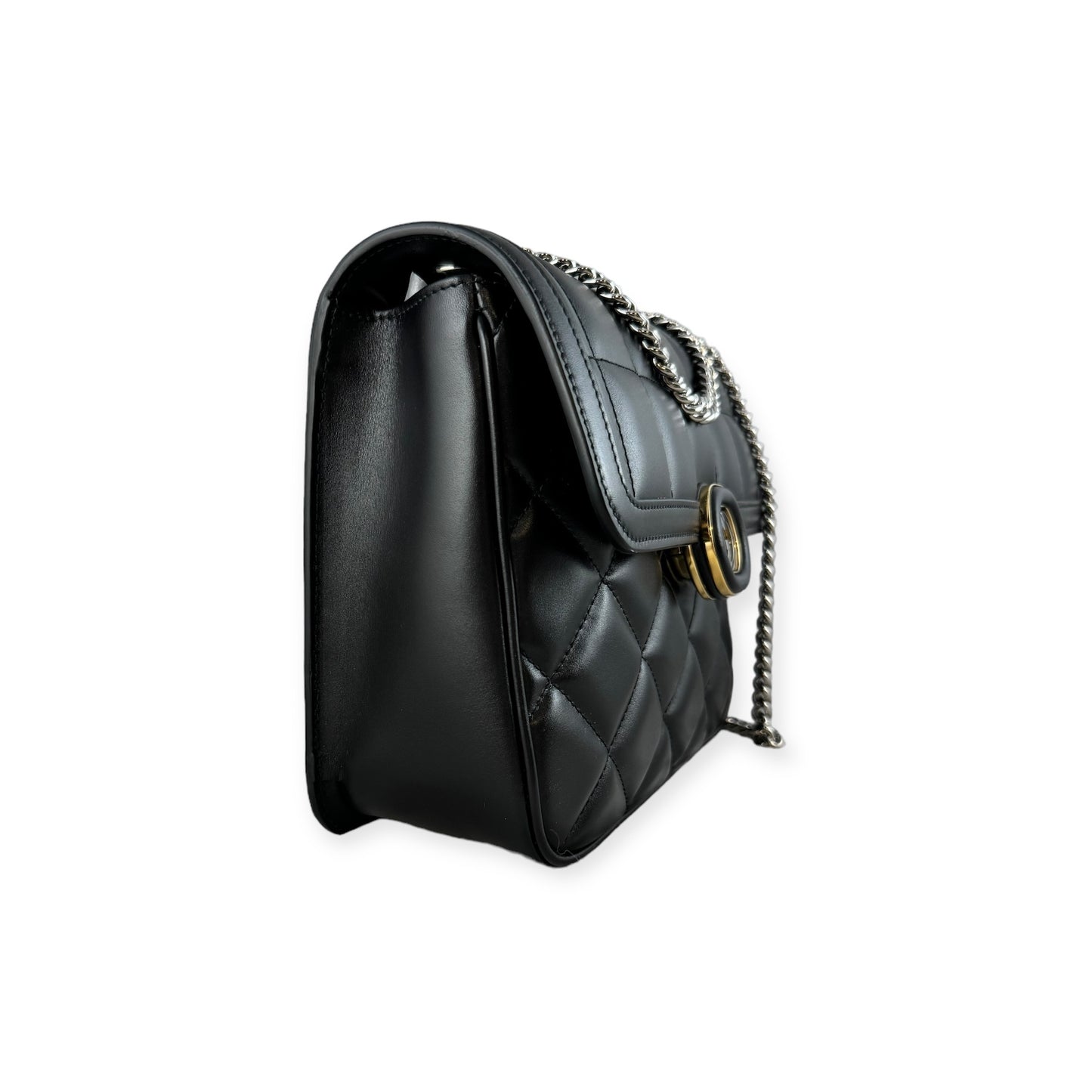 GUCCI Deco Shoulder Bag in Black