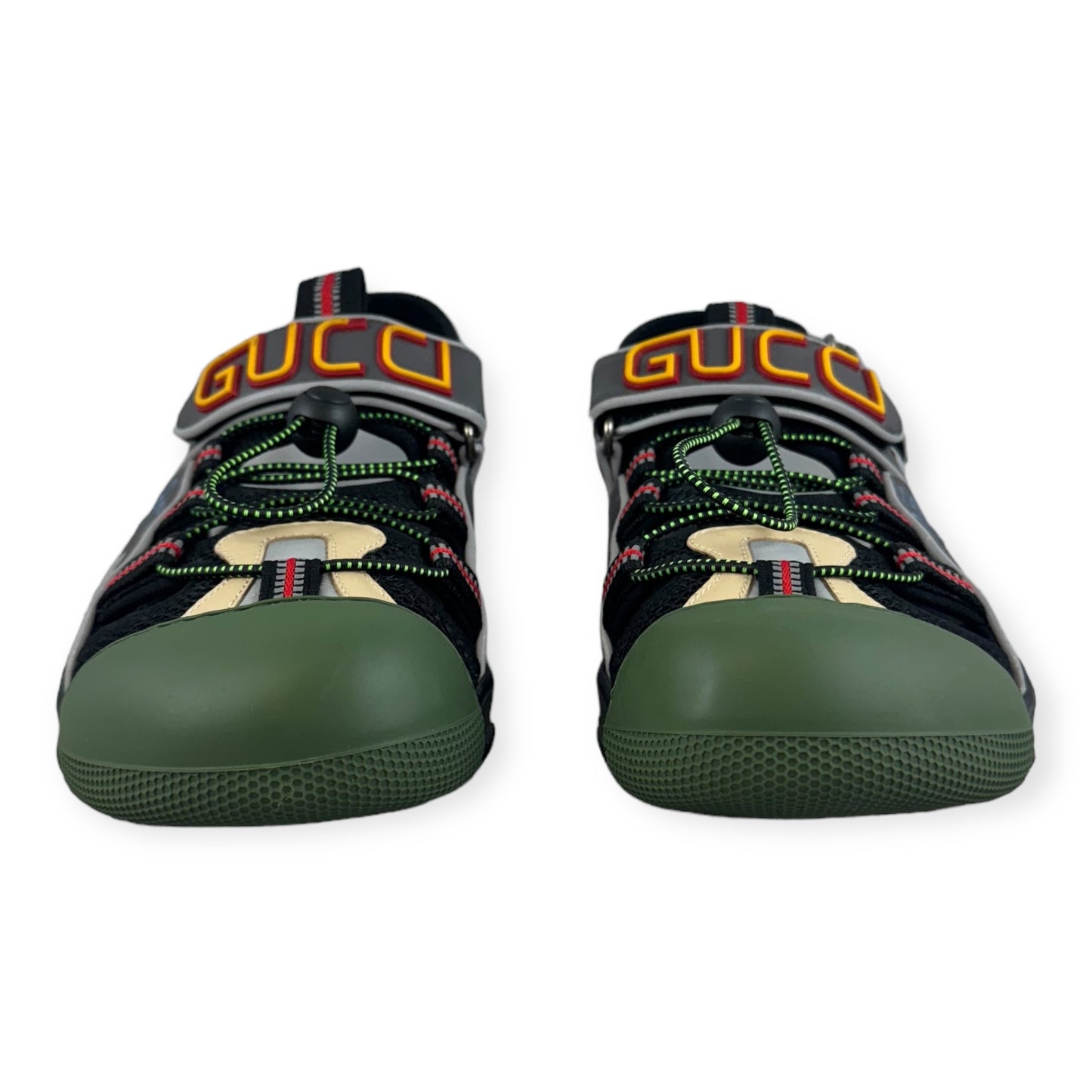 GUCCI Sport Sandals in Green Multi | Size 8.5