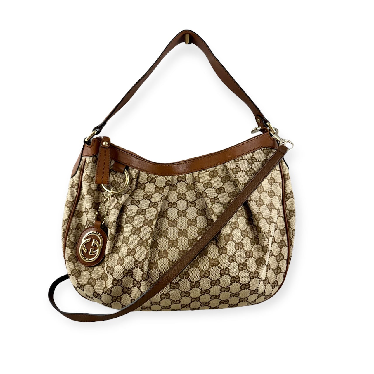 GUCCI Sukey Shoulder Bag in Brown