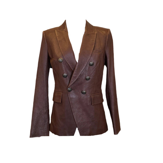 VERONICA BEARD Dickey Leather Jacket | Size 0