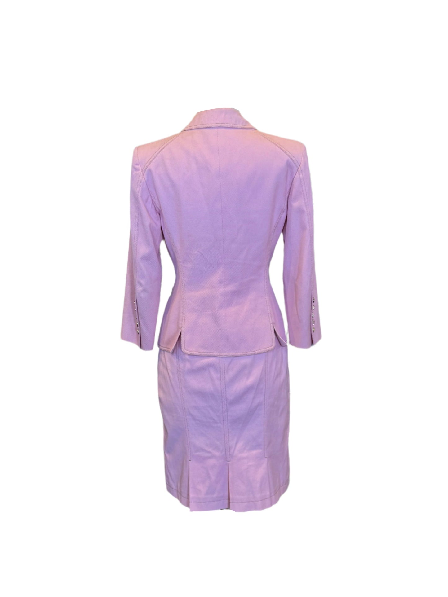 VERSACE Toile Skirt + Jacket Set | Size 42