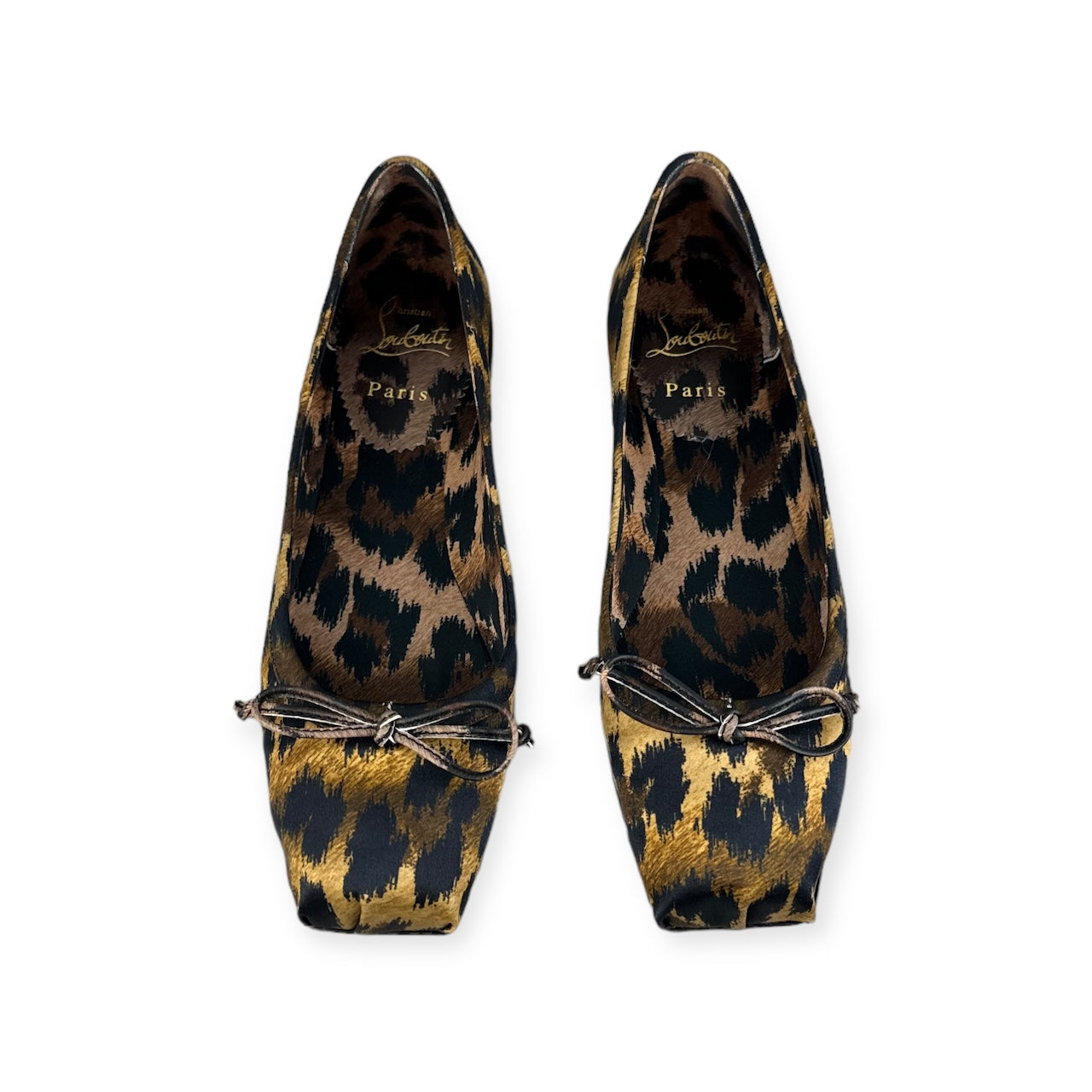 CHRISTIAN LOUBOUTIN Mamadrague Leopard Ballet Flats | Size 36