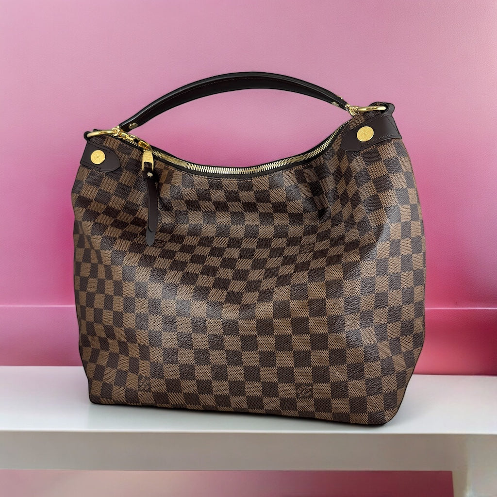 LOUIS VUITTON Duomo Shoulder Bag Damier Ebene