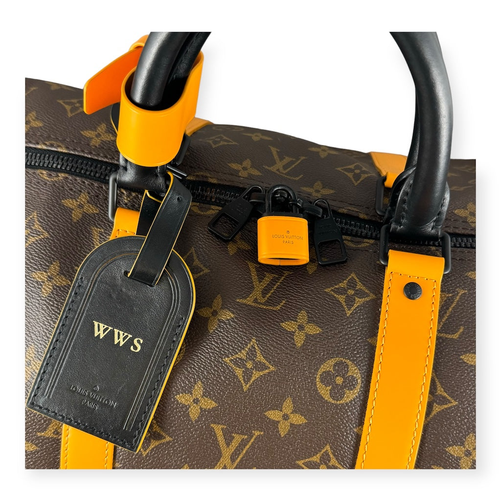 LOUIS VUITTON Keepall Bandouliere 55 Radiant Sun Monogram Macassar