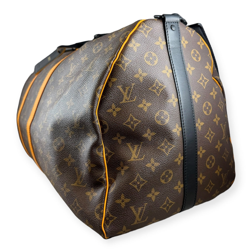 LOUIS VUITTON Keepall Bandouliere 55 Radiant Sun Monogram Macassar