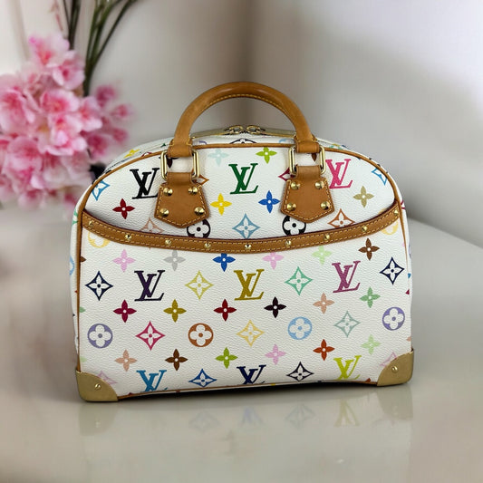 LOUIS VUITTON Multicolor Trouville in White