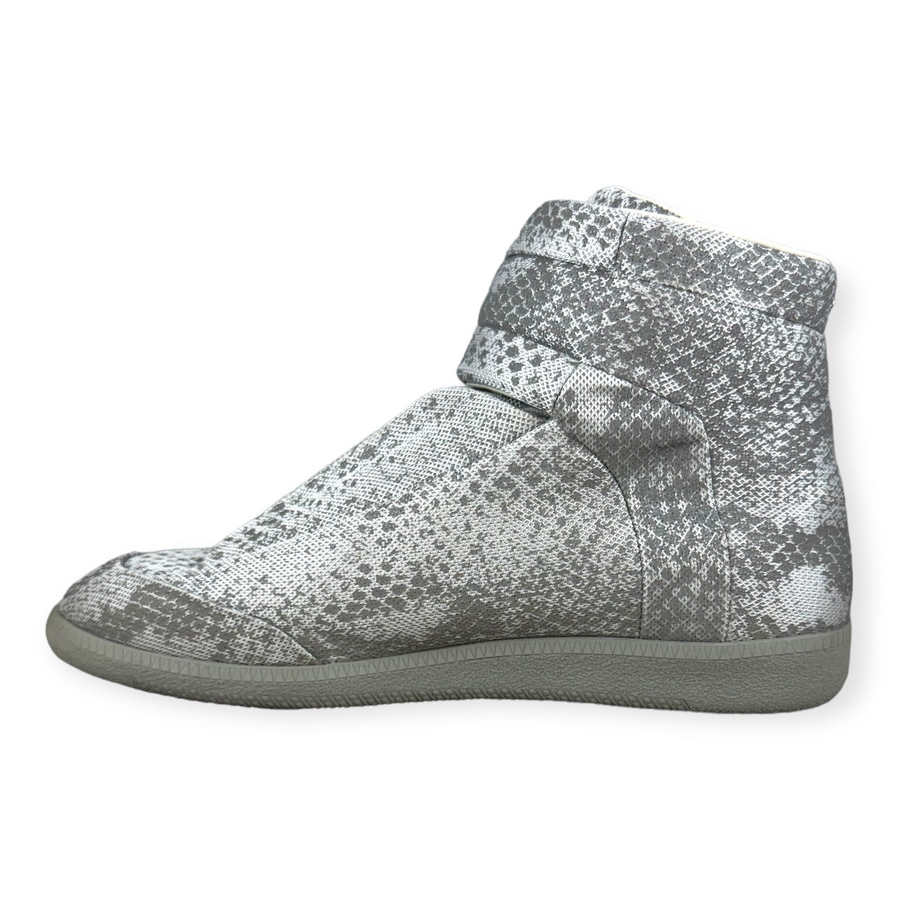 MAISON MARGIELA Future High-Top Sneakers in Silver | Size 43.5