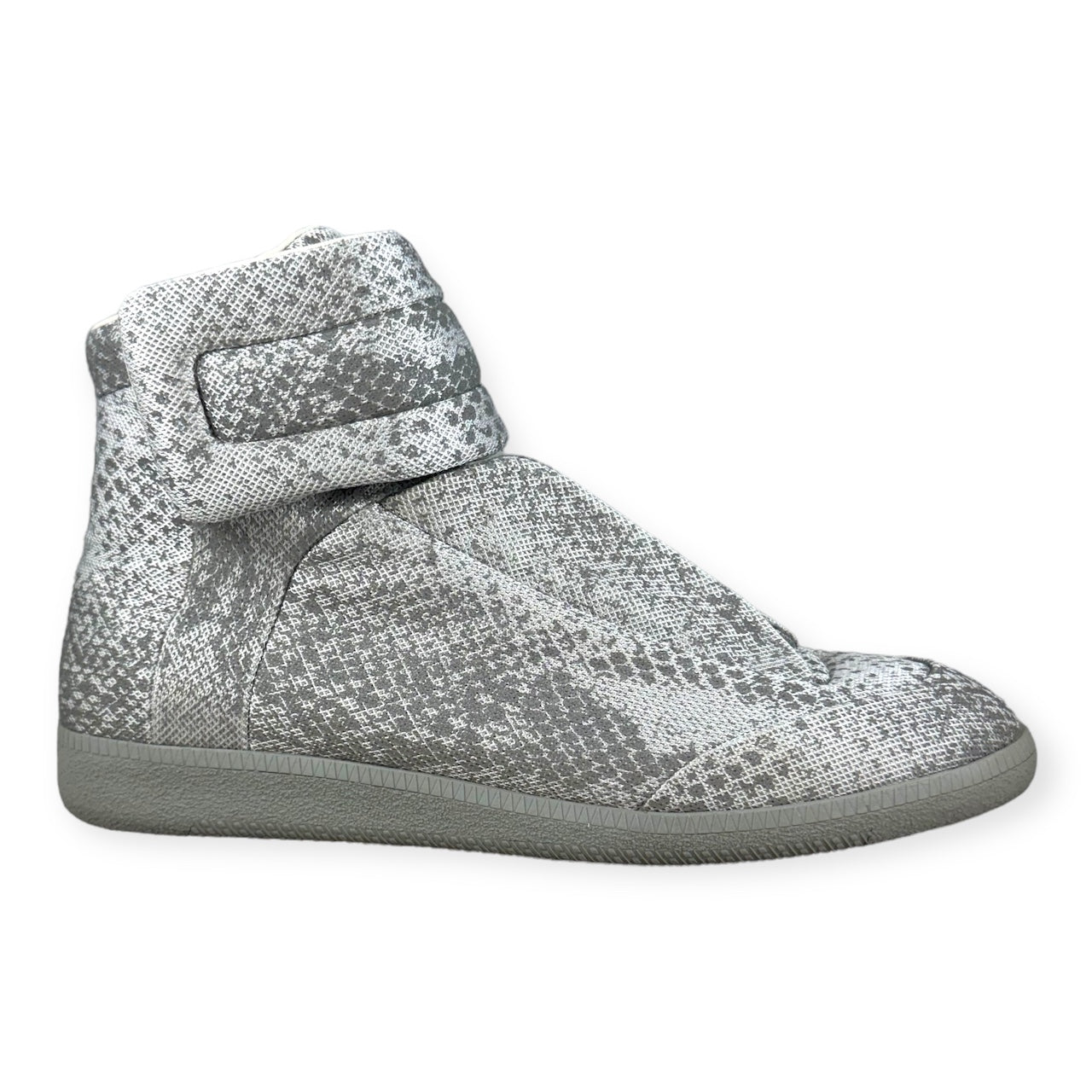 MAISON MARGIELA Future High-Top Sneakers in Silver | Size 43.5