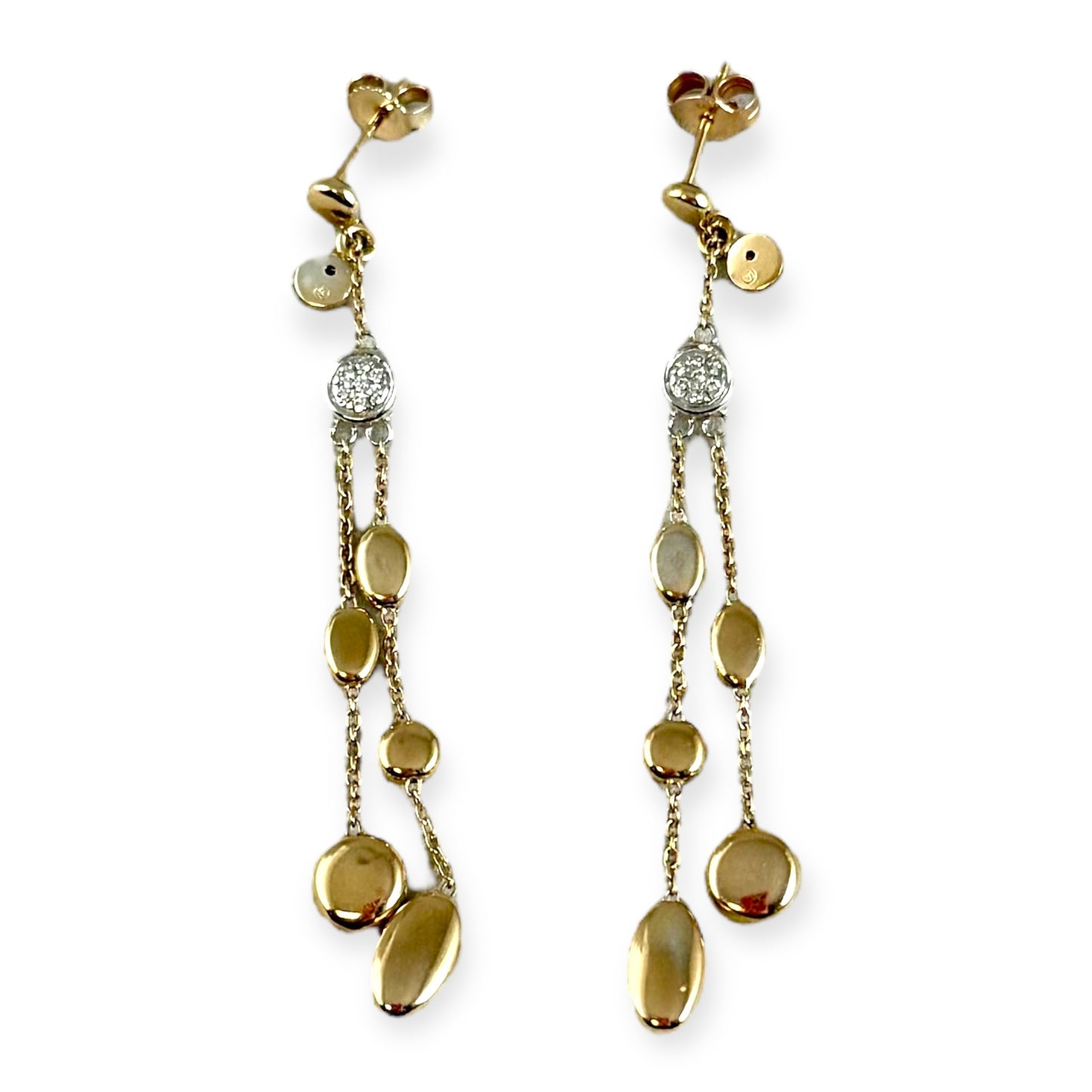 ROBERTO COIN Diamond Pebble Drop Earrings in 18k Gold