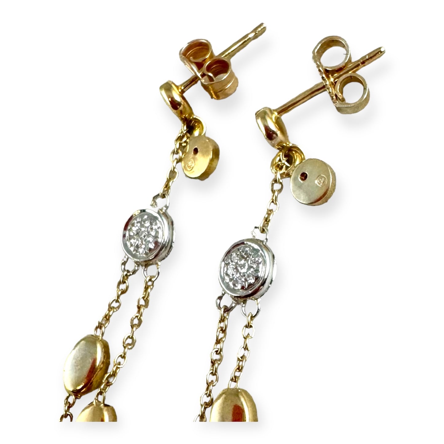 ROBERTO COIN Diamond Pebble Drop Earrings in 18k Gold