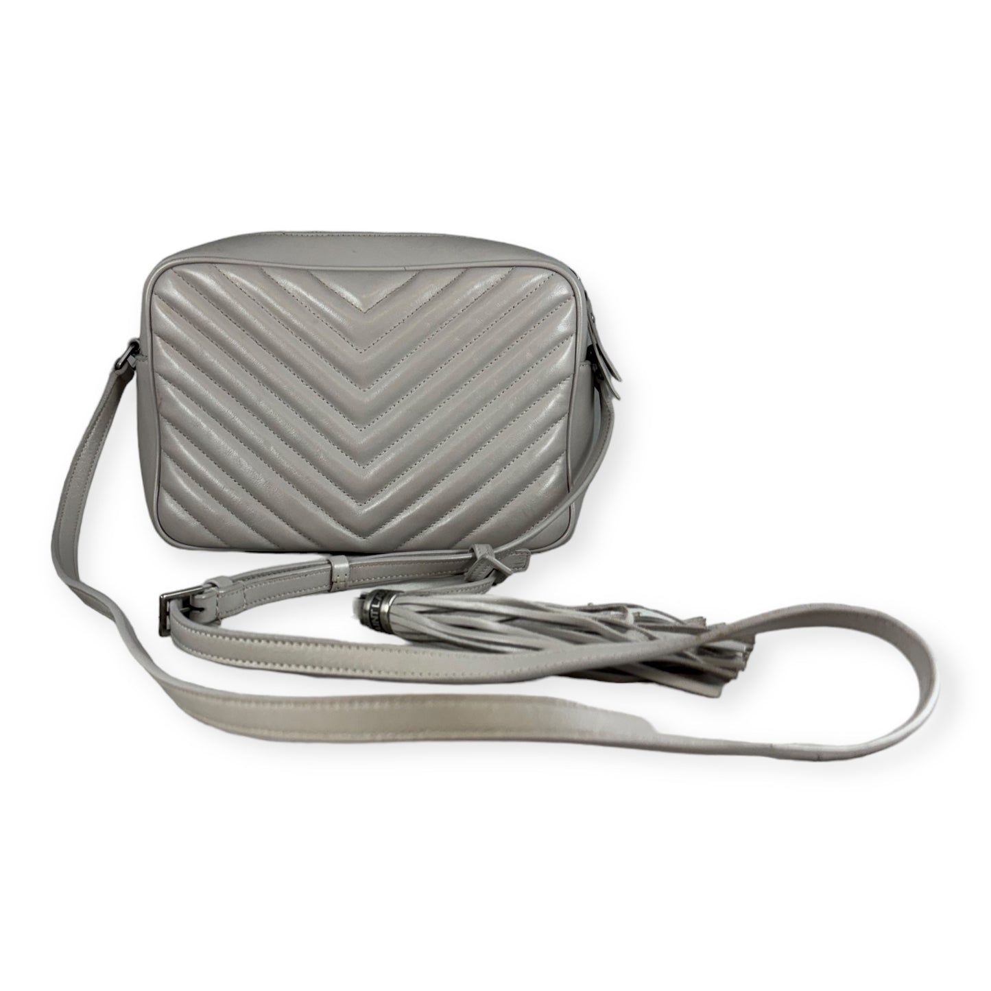 SAINT LAURENT Lou Camera Bag in Gray