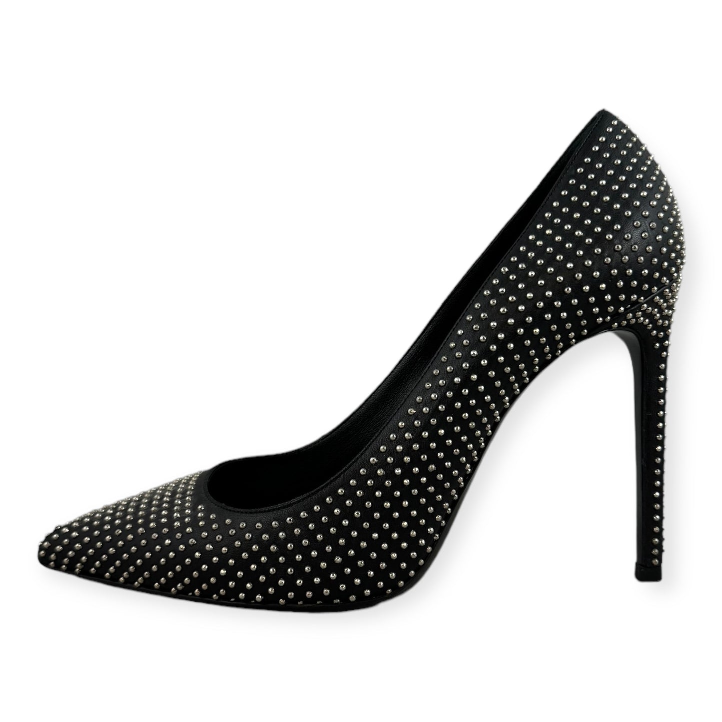 SAINT LAURENT Studded Paris Pumps in Black | Size 39