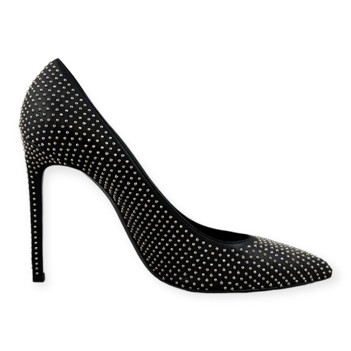 SAINT LAURENT Studded Paris Pumps in Black | Size 39