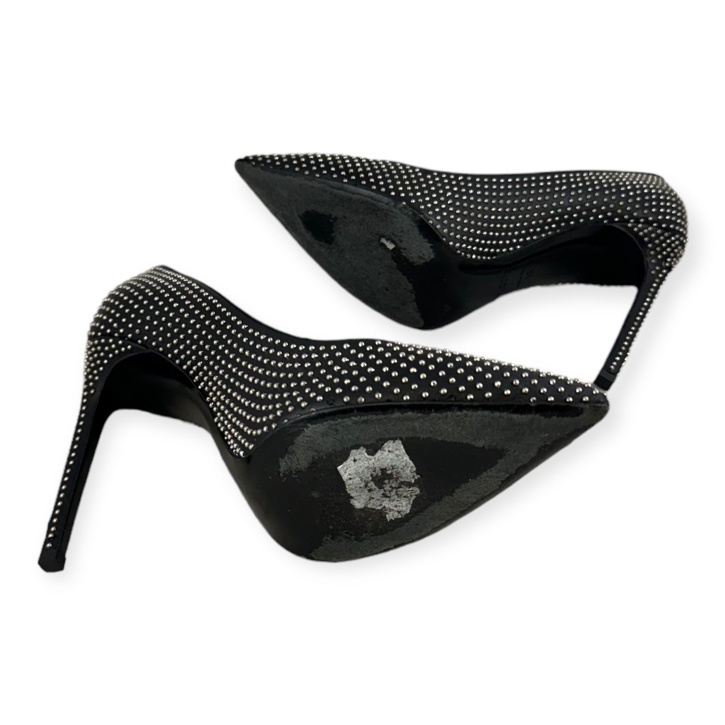 SAINT LAURENT Studded Paris Pumps in Black | Size 39