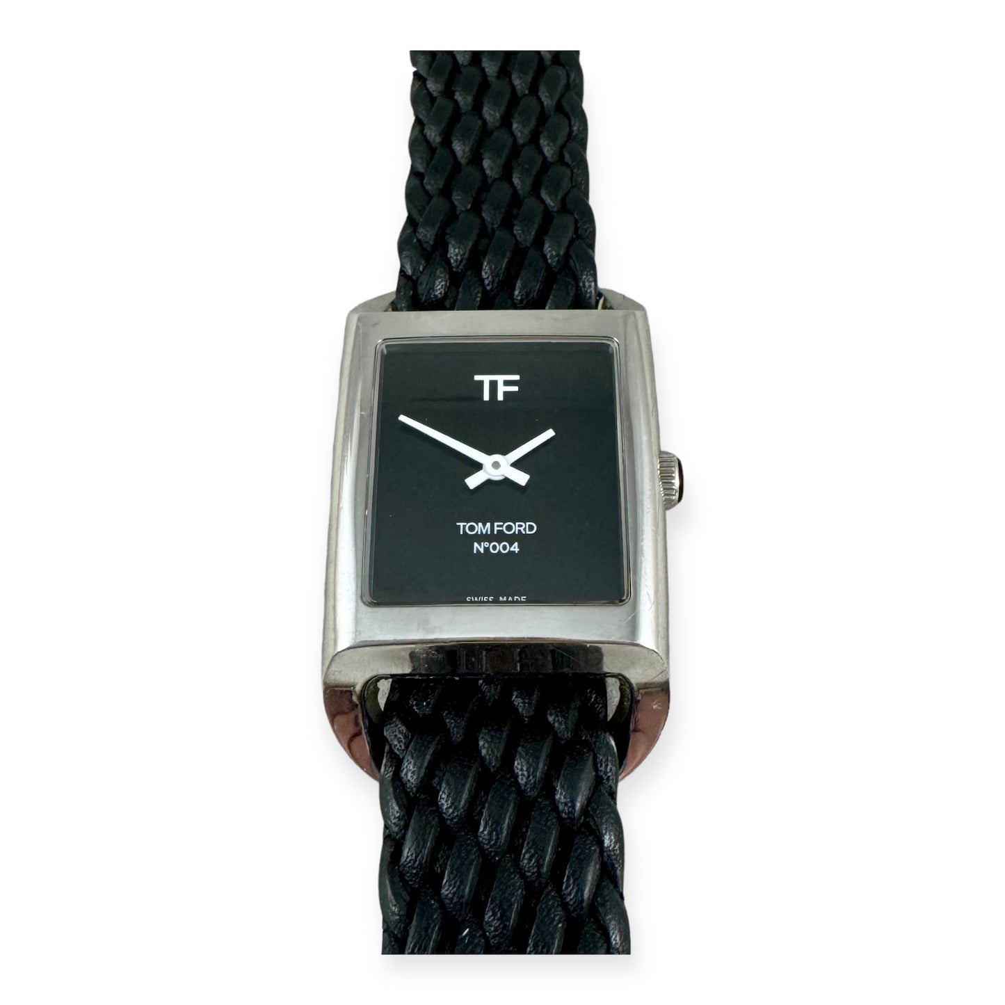 TOM FORD 004 Ocean Plastic Strap Watch in Black