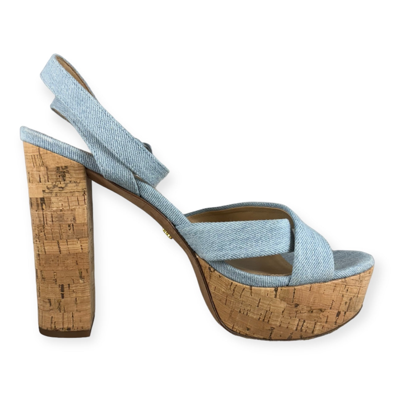 VERONICA BEARD Denim Sandals in Light Blue | Size 40