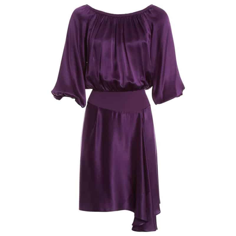 YSL Purple Satin Dress 3