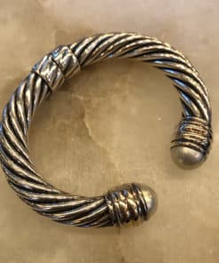 David Yurman Cable Classic Pearl Hinged Bracelet 10mm
