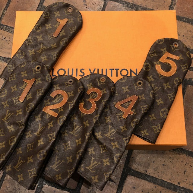 LOUIS VUITTON Monogram Golf Club Headcovers For Number 4 M58244 LV Auth  am4063
