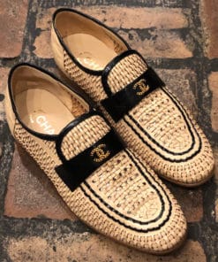 CHANEL Woven Loafers