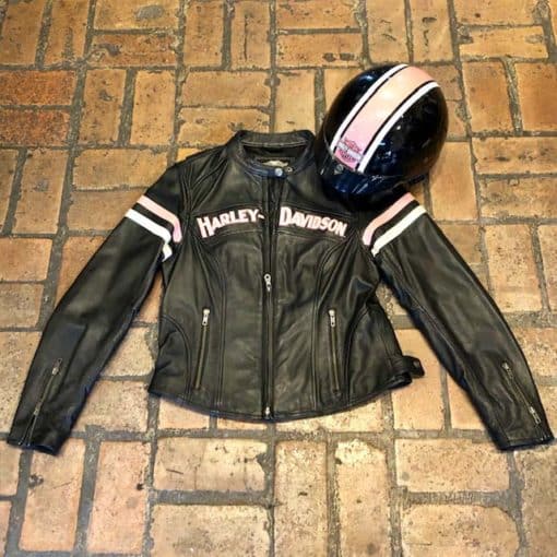 Harley Davidson Moto Jacket and Helmet