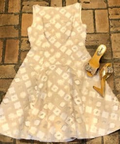 Lela Rose Diamond Pattern Dress