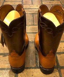 Lucchese Ostrich Cowboy Boots Scotch 4