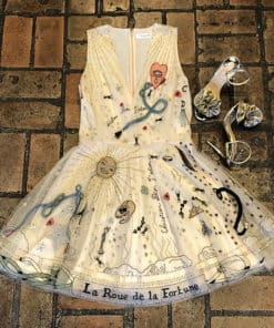DIOR Wheel of Fortune Dress