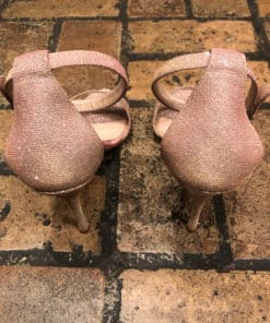 Manolo Blahnik Pink Shimmer Sandal 4
