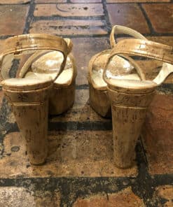 Stuart Weitzman Pearlized Cork Sandal 4