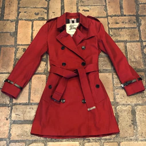BURBERRY Red Trench 1